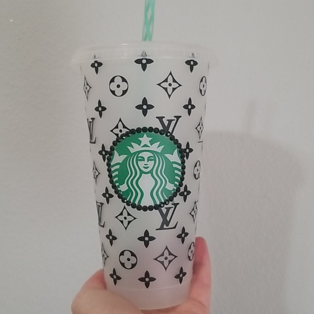 Designer inspired reusable starbucks cold cup